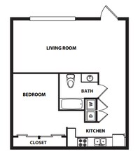 1x1 Loft L111 floor plan